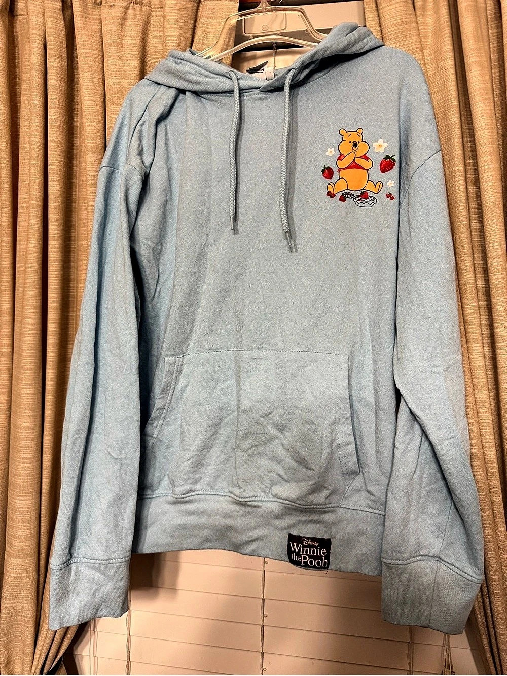 Disney Winnie the Pooh Winnie the Pooh Berry Sweet hoodie Girls Large Blue Berry